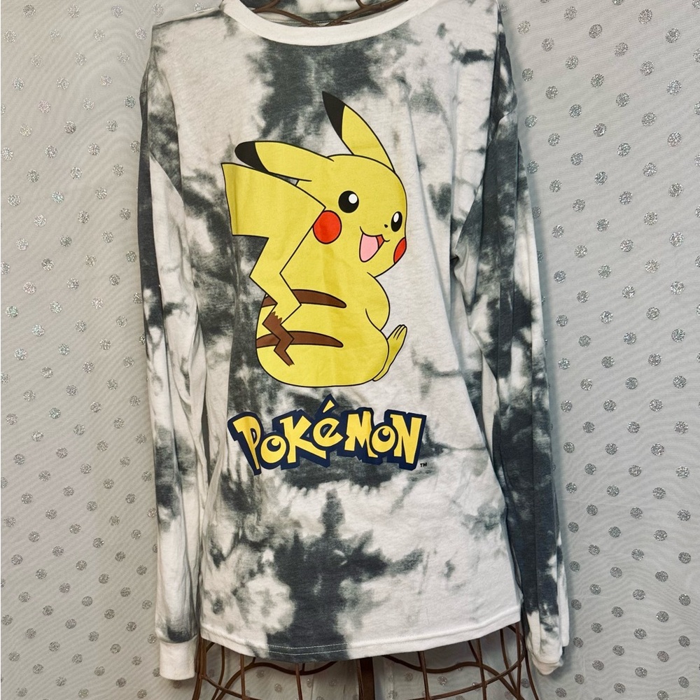 Pokemon Pikachu Tie-Dye Long Sleeve Shirt